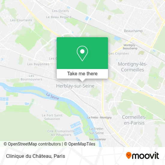 Clinique du Château map