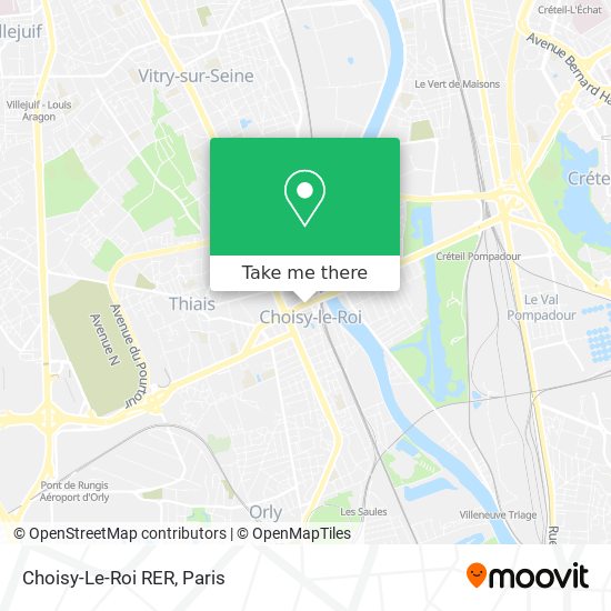 Choisy-Le-Roi RER map