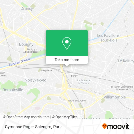 Gymnase Roger Salengro map