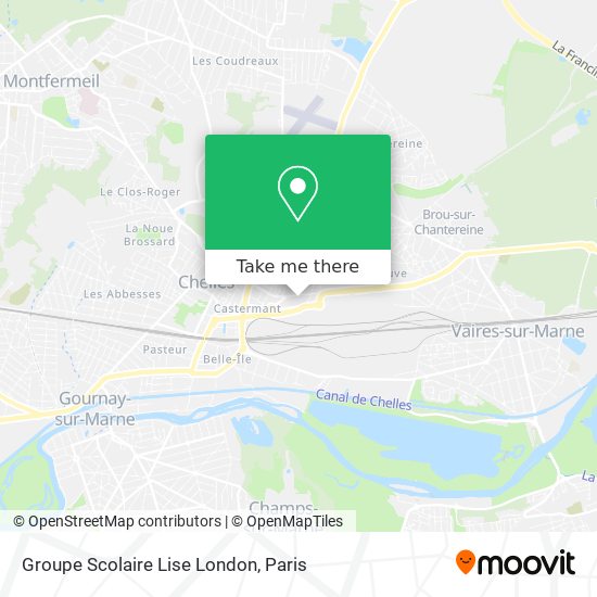 Mapa Groupe Scolaire Lise London