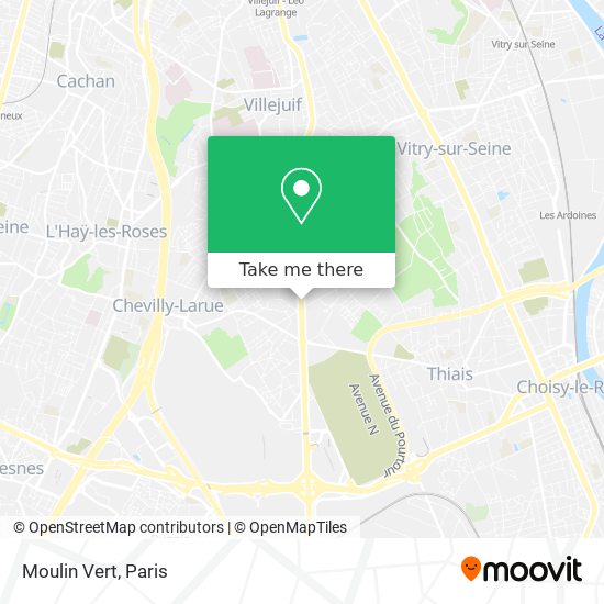 Moulin Vert map