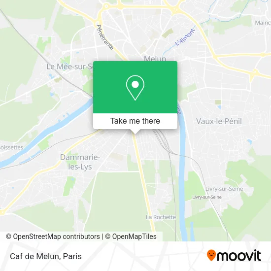 Caf de Melun map