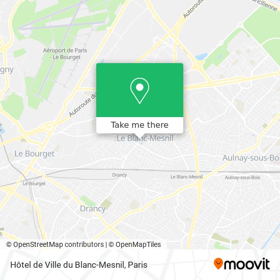 Hôtel de Ville du Blanc-Mesnil map