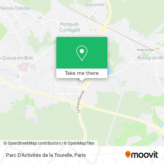 Mapa Parc D'Activités de la Tourelle