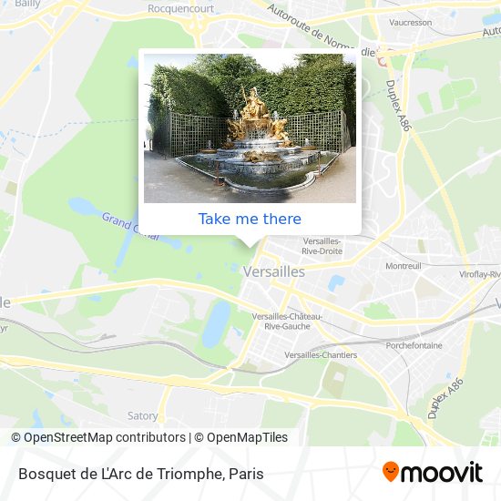 Mapa Bosquet de L'Arc de Triomphe