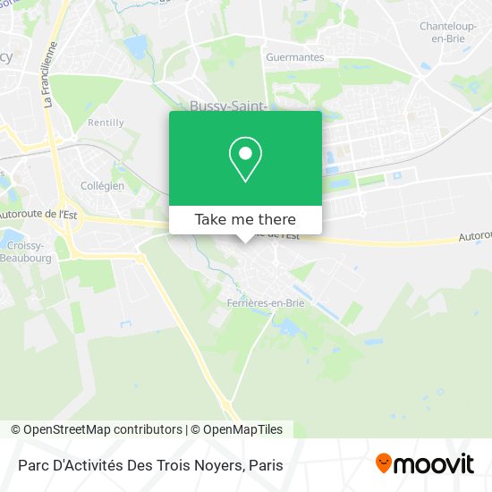Parc D'Activités Des Trois Noyers map