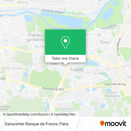 Datacenter Banque de France map