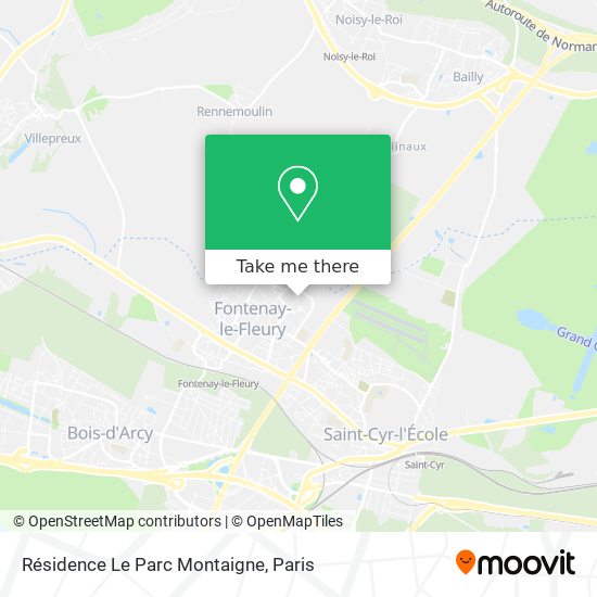 Résidence Le Parc Montaigne map