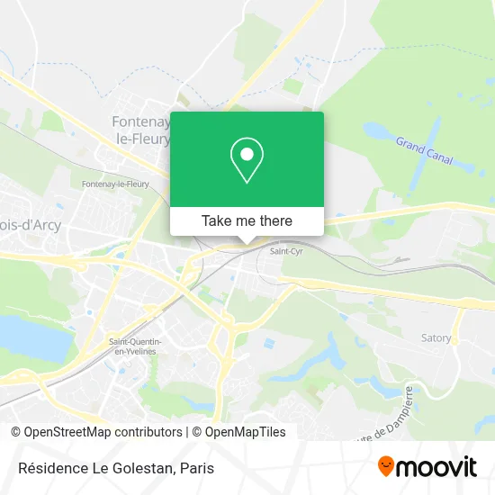 Résidence Le Golestan map