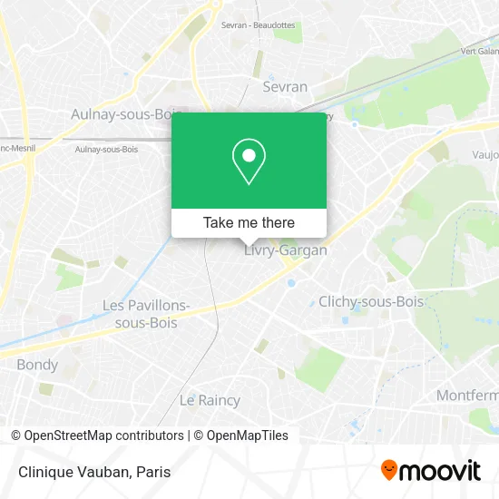 Clinique Vauban map