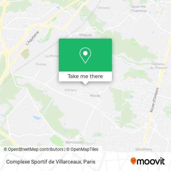 Complexe Sportif de Villarceaux map