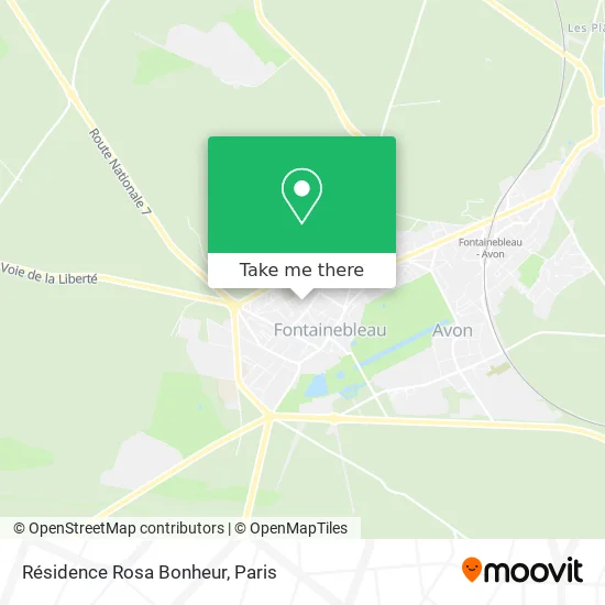 Résidence Rosa Bonheur map