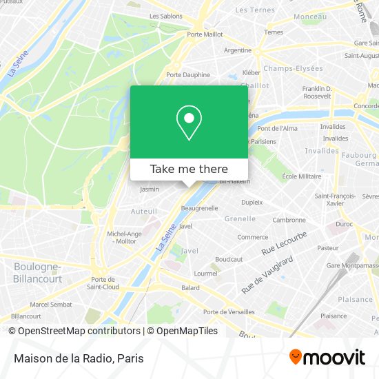 Maison de la Radio map