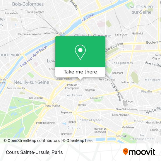 Mapa Cours Sainte-Ursule