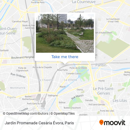 Mapa Jardin Promenade Cesária Évora