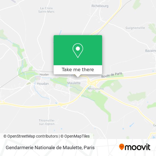 Gendarmerie Nationale de Maulette map