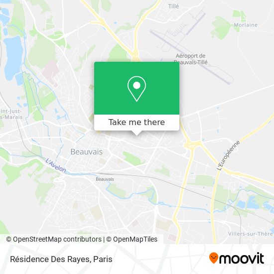Résidence Des Rayes map