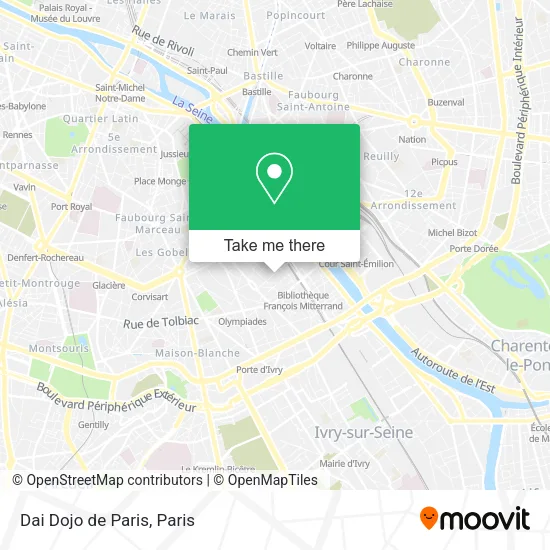 Dai Dojo de Paris map