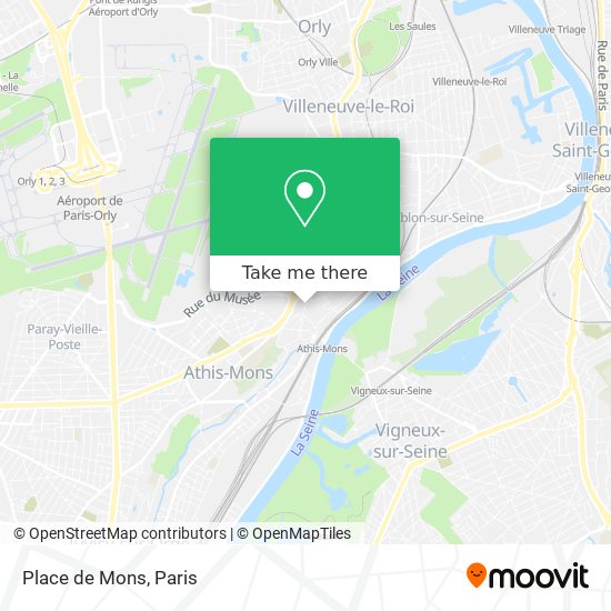 Mapa Place de Mons