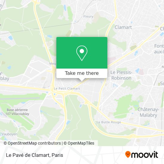 Mapa Le Pavé de Clamart