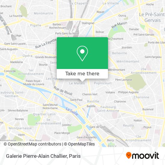 Mapa Galerie Pierre-Alain Challier