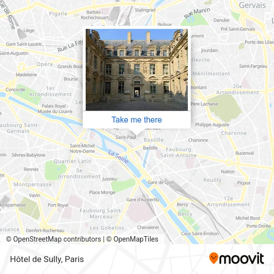 Hôtel de Sully map
