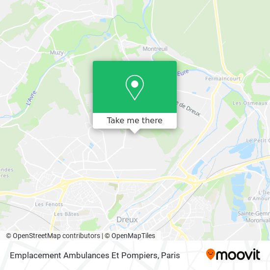 Emplacement Ambulances Et Pompiers map