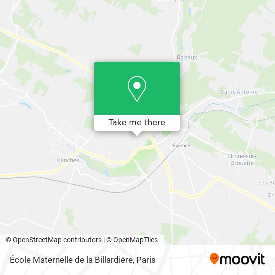 Mapa École Maternelle de la Billardière