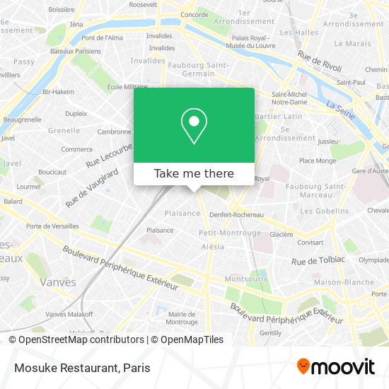 Mosuke Restaurant map