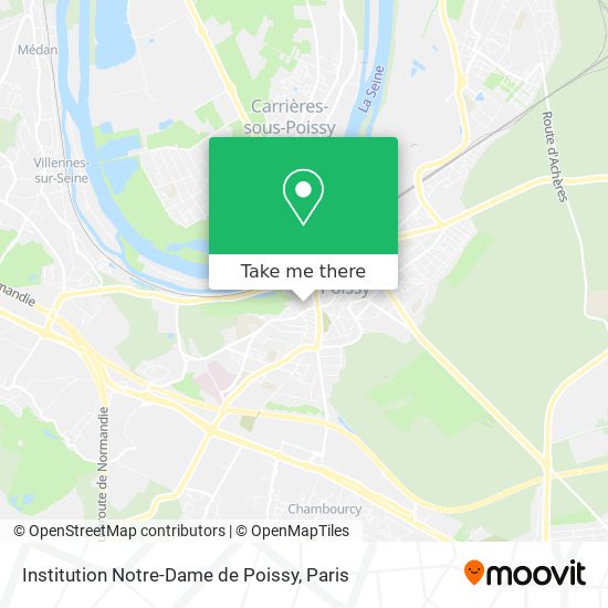 Institution Notre-Dame de Poissy map