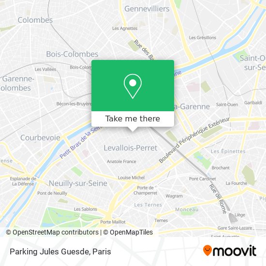 Parking Jules Guesde map