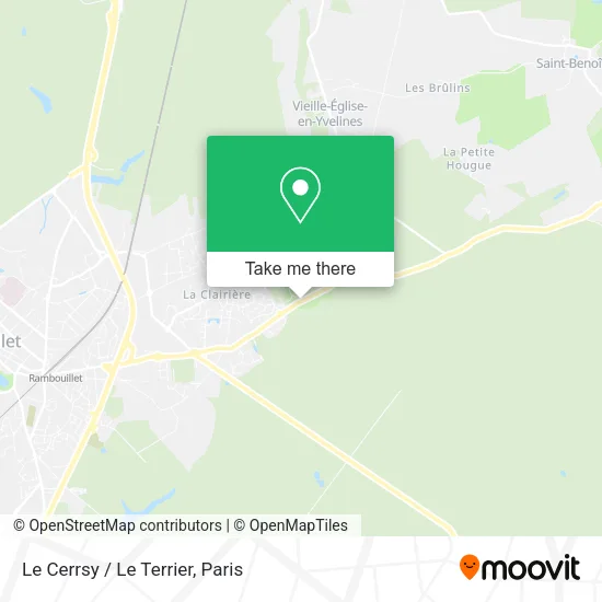 Le Cerrsy / Le Terrier map