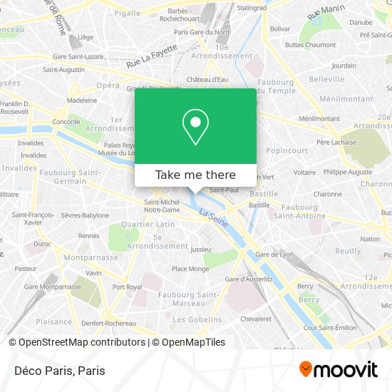 Déco Paris map