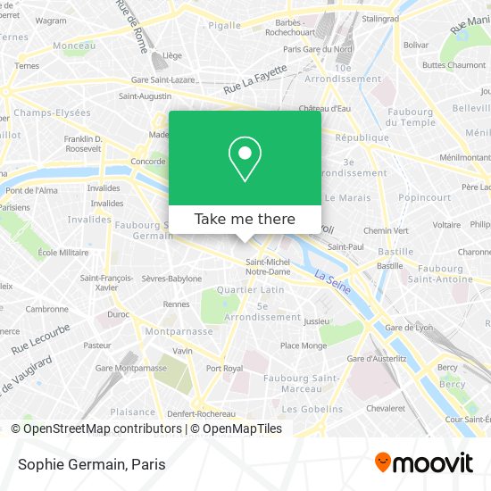 Mapa Sophie Germain