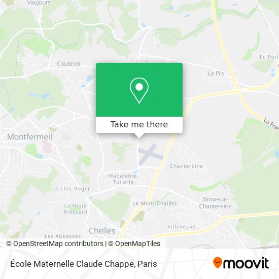Mapa École Maternelle Claude Chappe