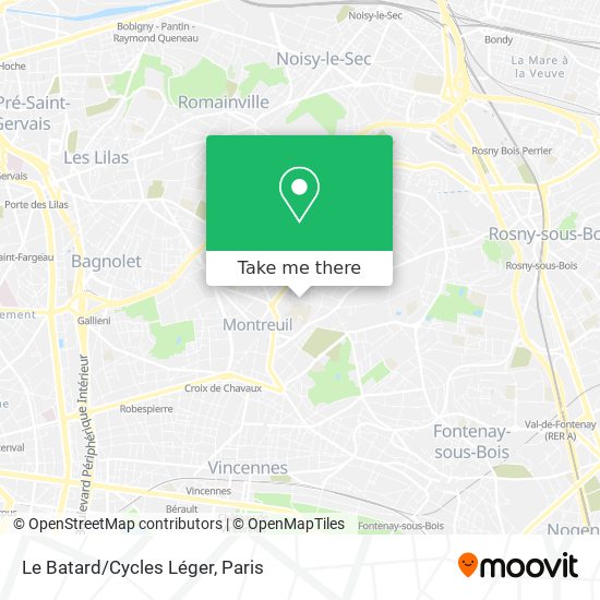 Mapa Le Batard/Cycles Léger