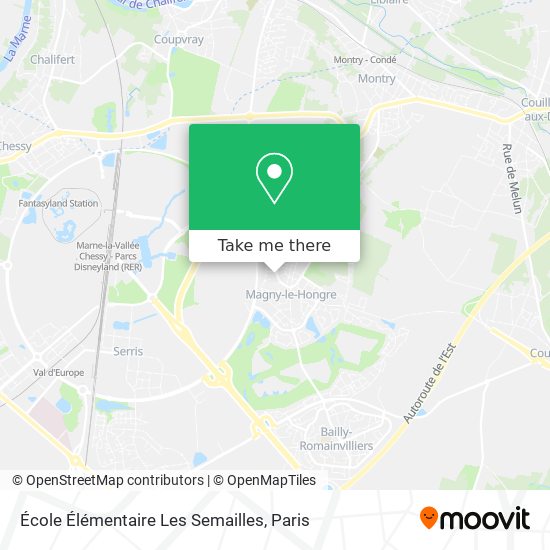 Mapa École Élémentaire Les Semailles