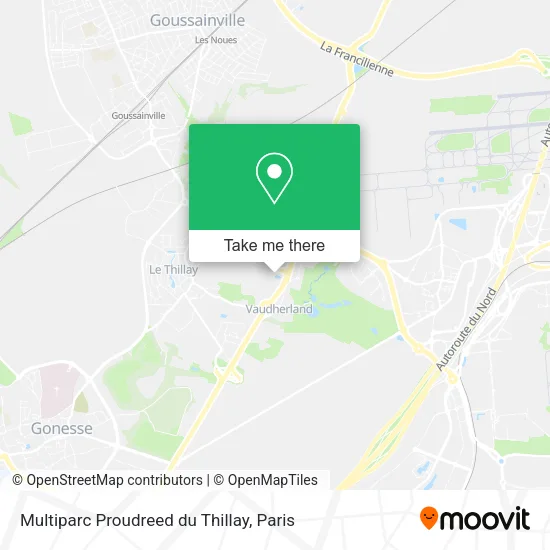 Multiparc Proudreed du Thillay map