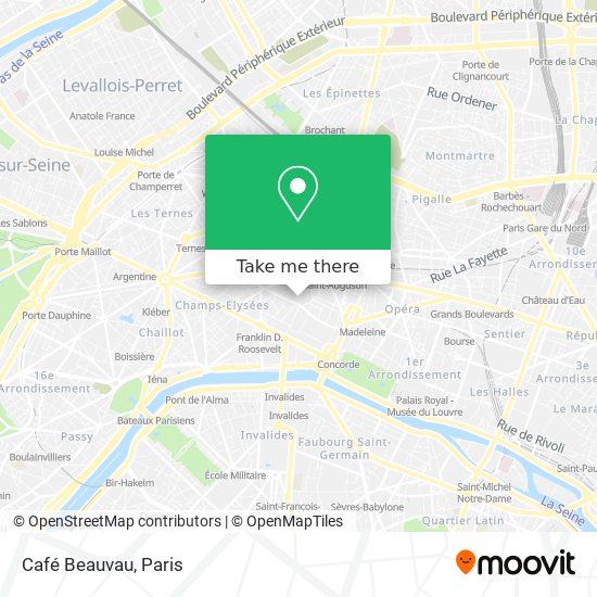 Café Beauvau map