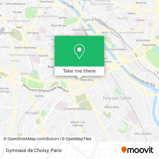 Gymnase de Choisy map