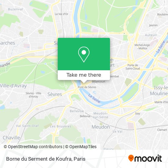 Borne du Serment de Koufra map