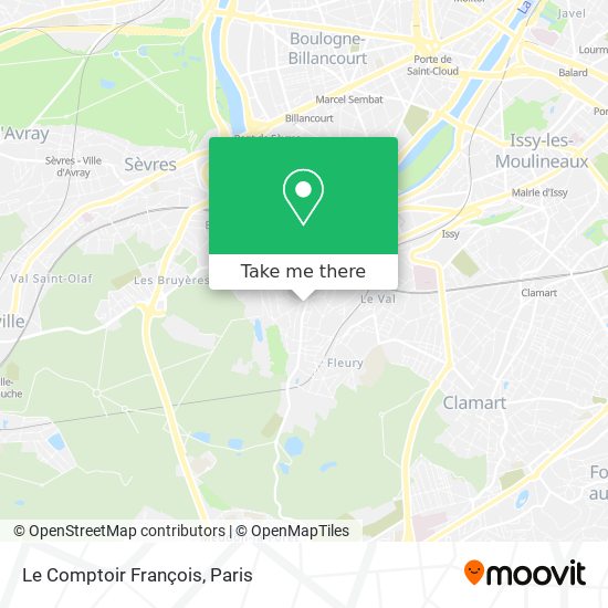 Mapa Le Comptoir François