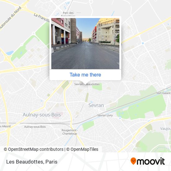 Les Beaudottes map