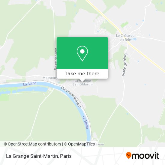 Mapa La Grange Saint-Martin