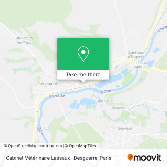 Cabinet Vétérinaire Lassaux - Desguerre map