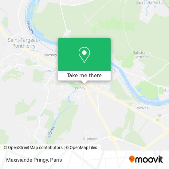 Maxiviande Pringy map