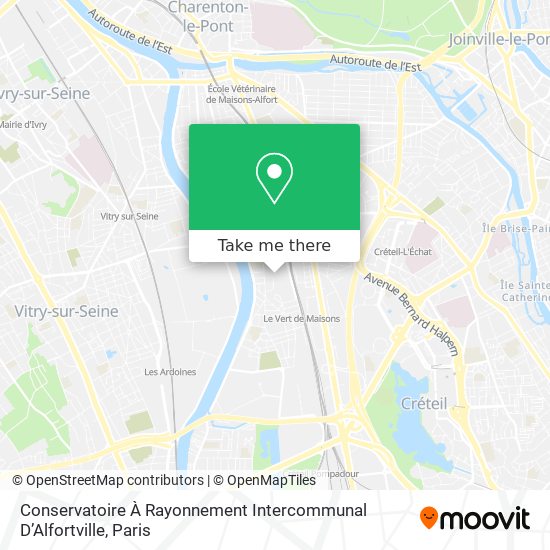 Conservatoire À Rayonnement Intercommunal D’Alfortville map