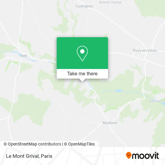 Le Mont Grival map