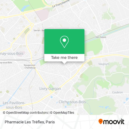 Mapa Pharmacie Les Trèfles
