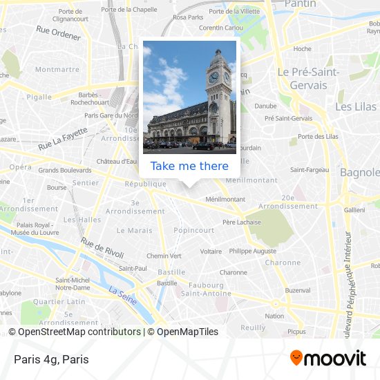 Mapa Paris 4g